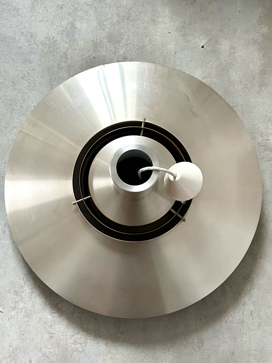 Old Scandinavian design suspension lamp Preben Fabricius and Jørgen Kastholm for Nordisk Solar vintage