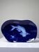 Blue enamelled porcelain vide-poche from Limoges with a Japonese fish design.