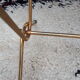 Floor lamp in gilded and opaline metal 50 years