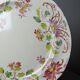4 antique dessert plates Longchamp Daisies ironstone polychrome