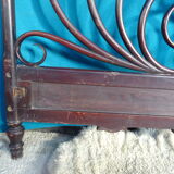 Double wooden headboard turned J & J kohn