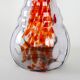 Glass vase, Italian design, 1970s, made in Italy