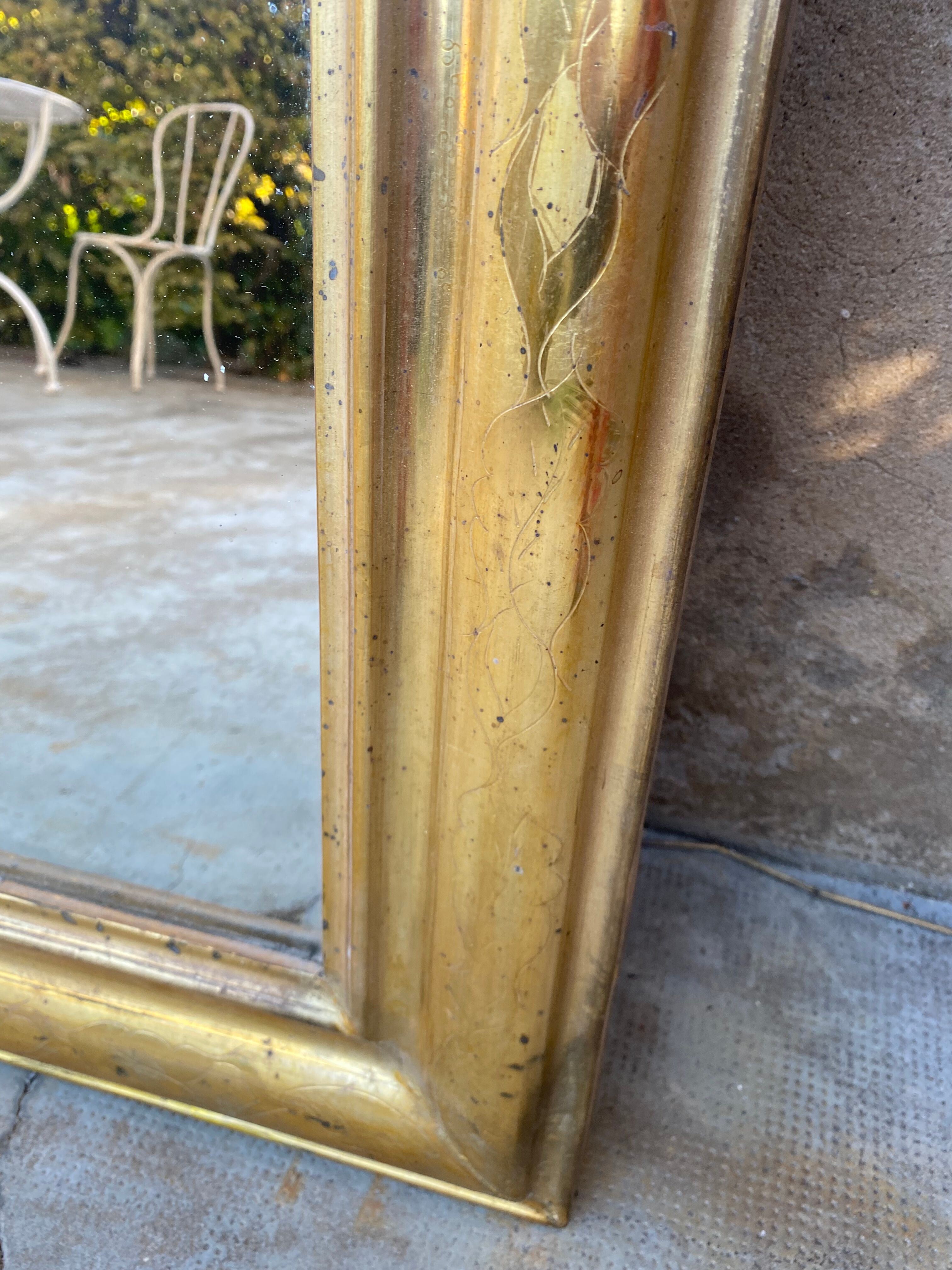 Mirror louis Philippe gilded 108 x71