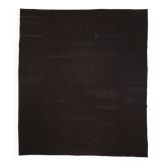 Tapis kilim vintage moderne turc marron foncé, 320x367 cm