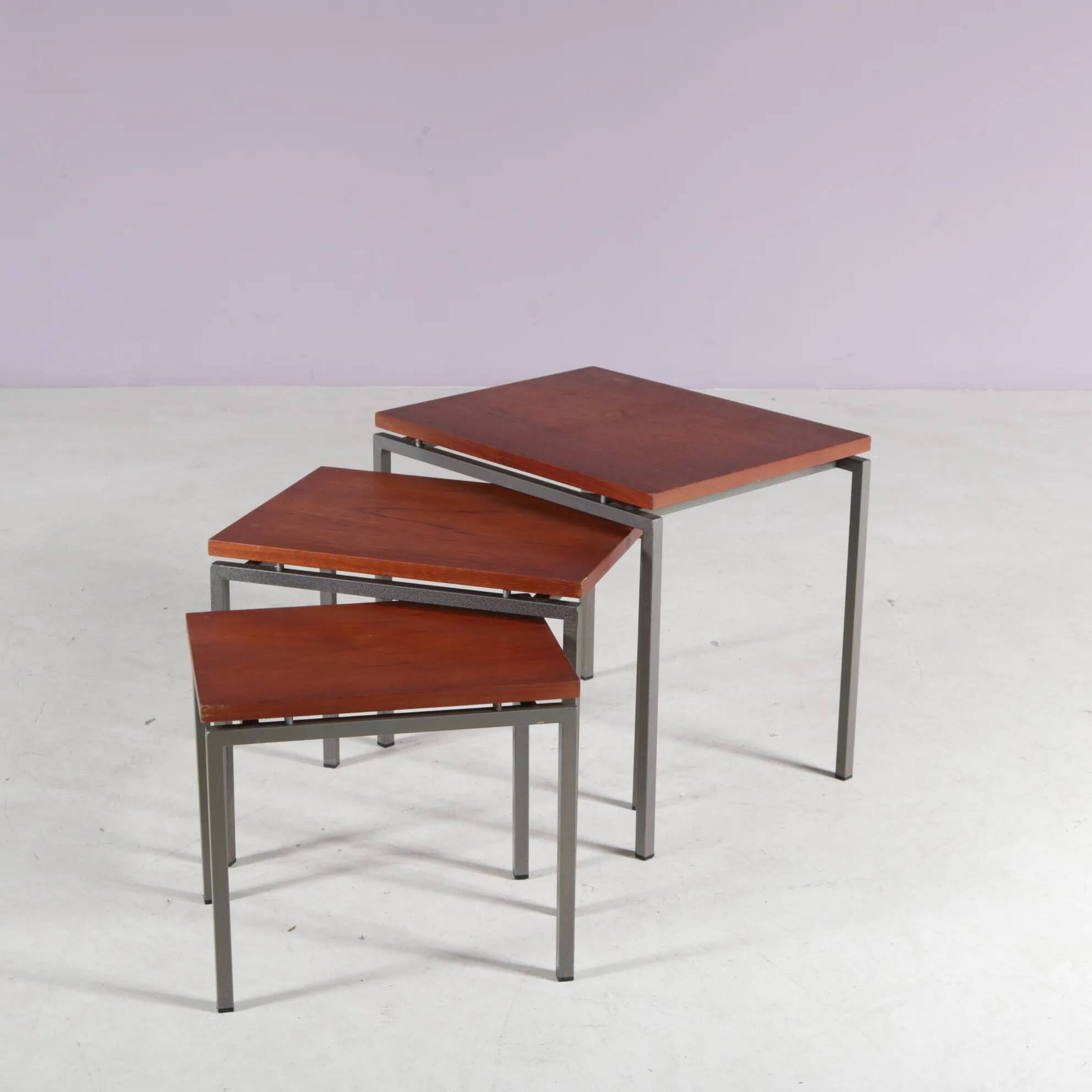 Nesting tables from the 1960s from the Netherlands.