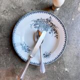 Sainte Amandinoise hollow plate in iron clay, "Margot" service