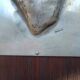 Contemporary decorative painting in wood and aluminum hand signed 1970