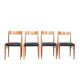 Lübke Wooden Dining Table Chairs, 1960S