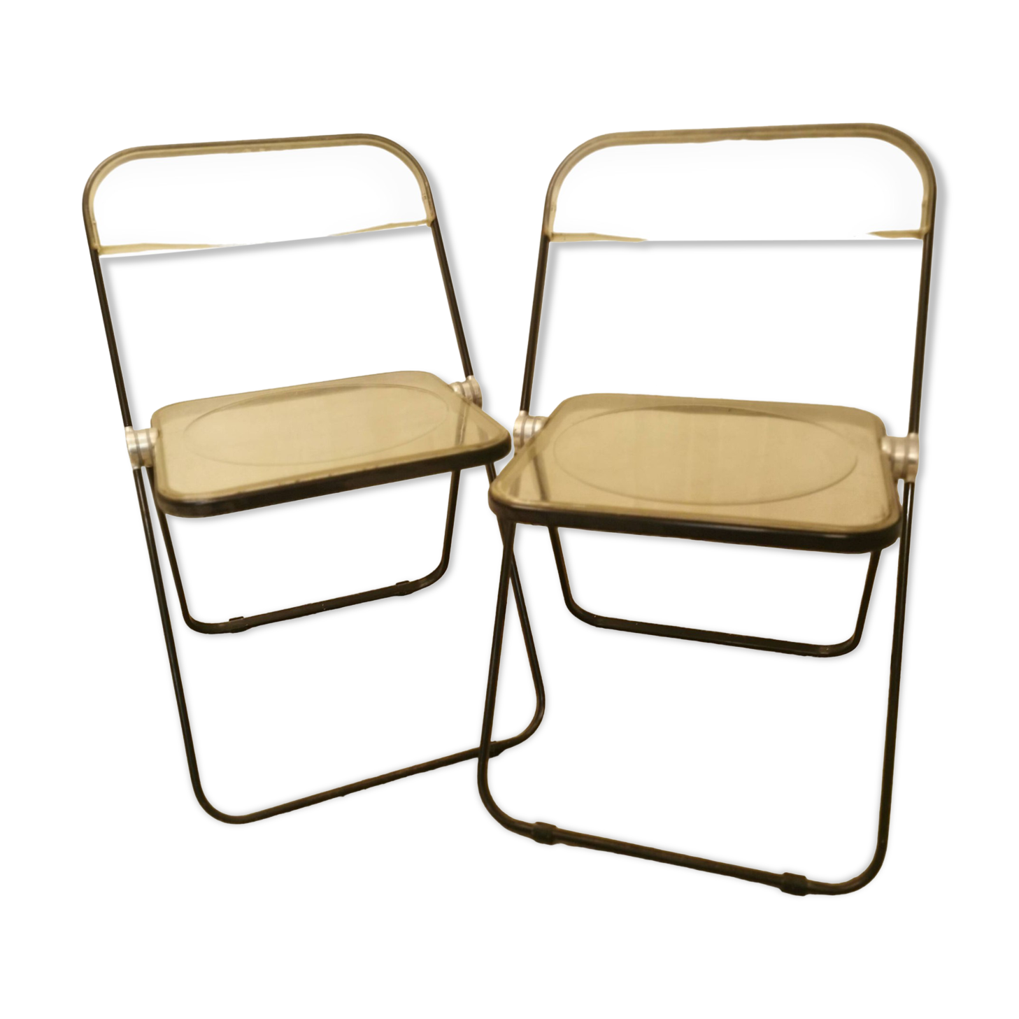 Plexiglass folding chairs