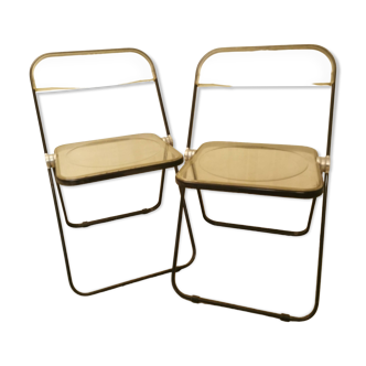 Plexiglass folding chairs