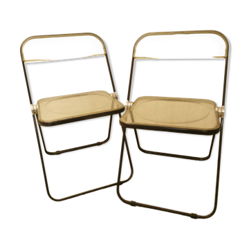 Plexiglass folding chairs