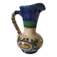 Earthenware pitcher with rustic floral decoration – 1950s-1970s