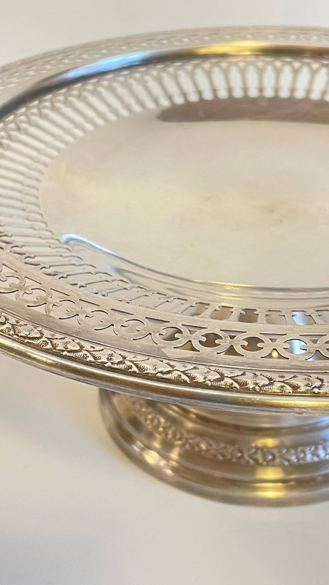 REX Crowned Silver Metal Presentation Tray