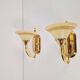 Art Nouveau Regency Brass Wall Lamps by Bejorama Lighting, Spain, 1970s, Set of 2