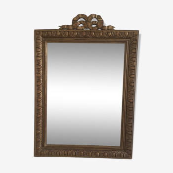 Miroir de style Louis XVI en bois doré 53x38cm