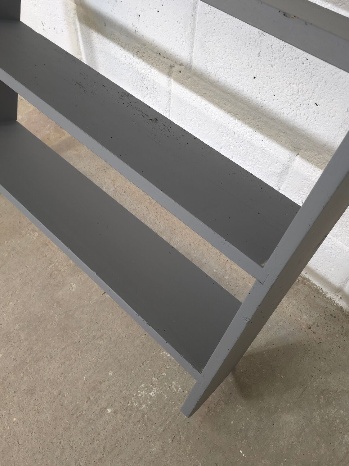 Antique grey kitchen shelf / wall shelf