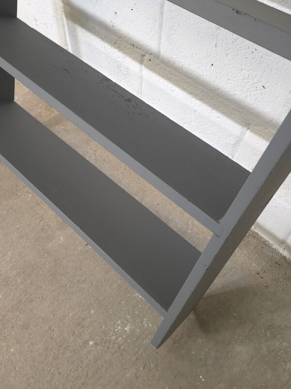 Étagère de cuisine ancienne grise / étagère murale