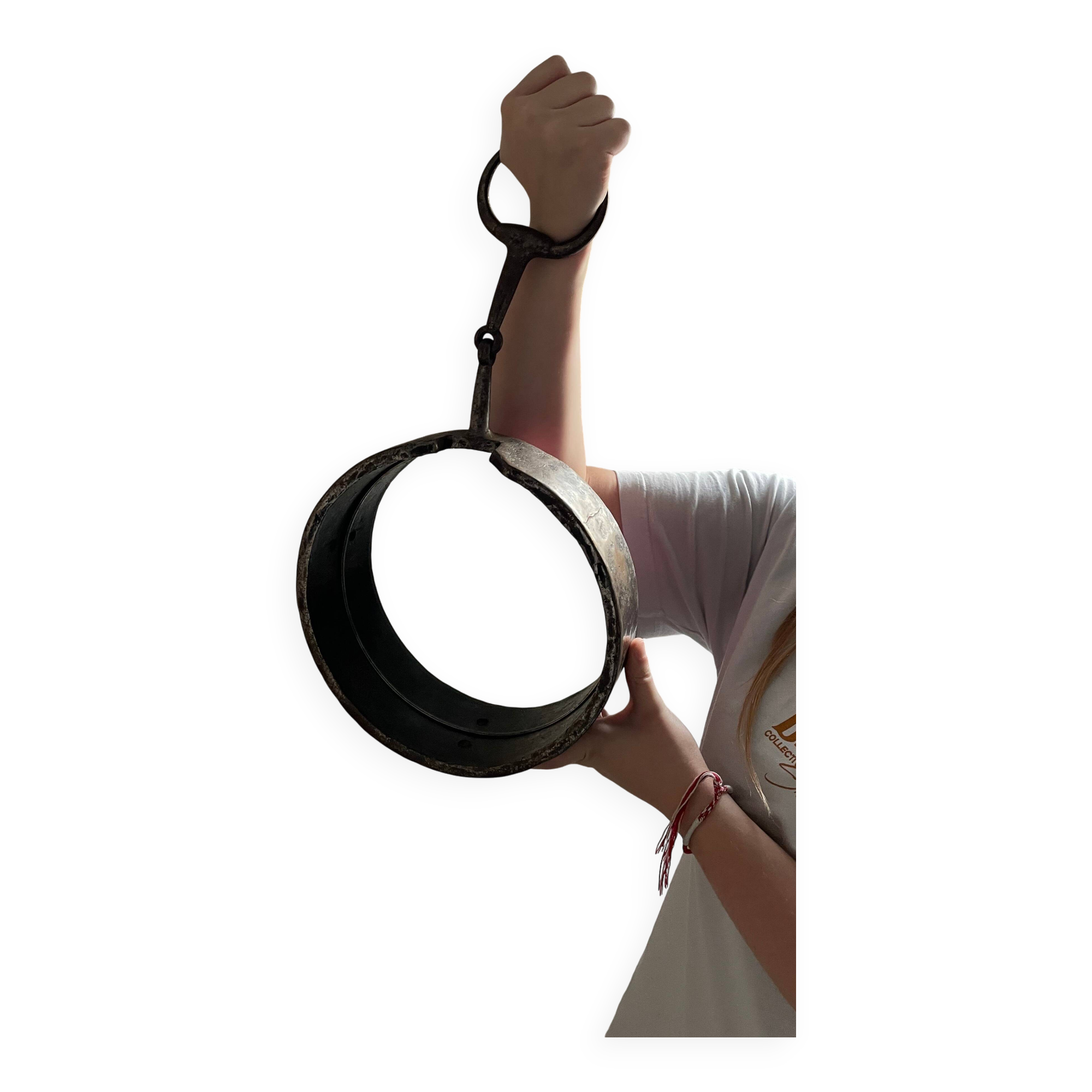 Miroir brutaliste en fer forgé