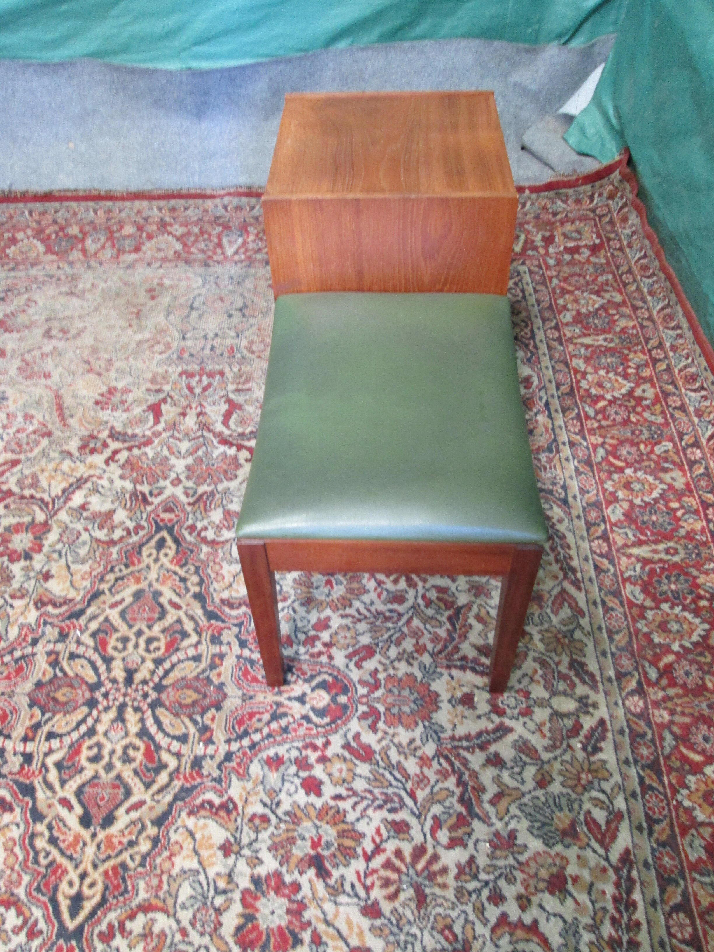 vintage teak phone table "Mr Chippy"