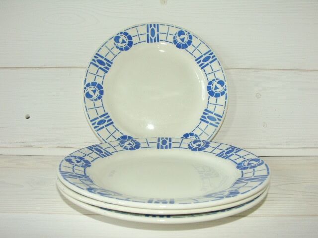 Set of 4 old plates