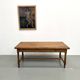 Large extendable farmhouse table in solid cherry wood - 1900s
