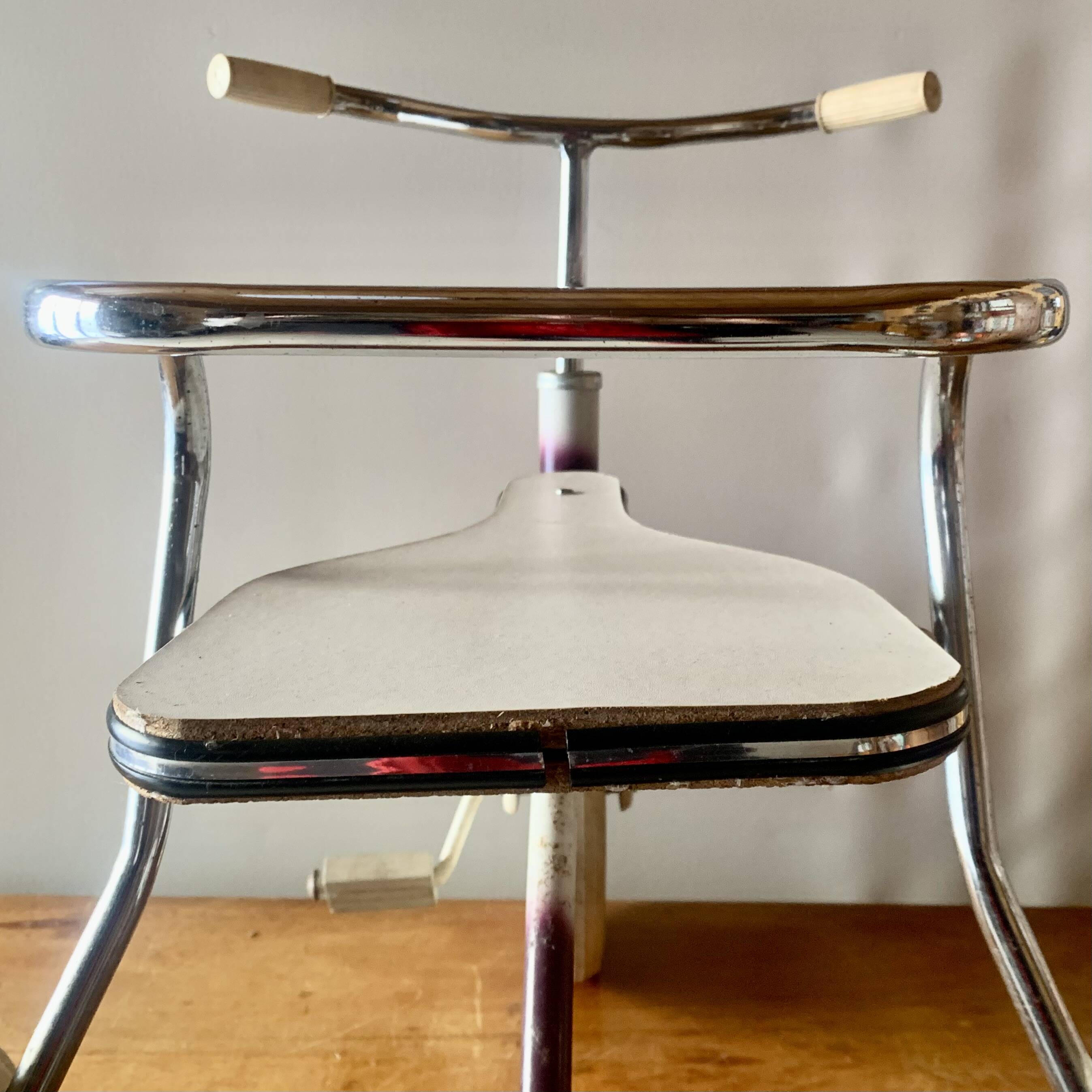 Vintage children's tricycle - painted and chromed metal - Buffalo Type Luxe