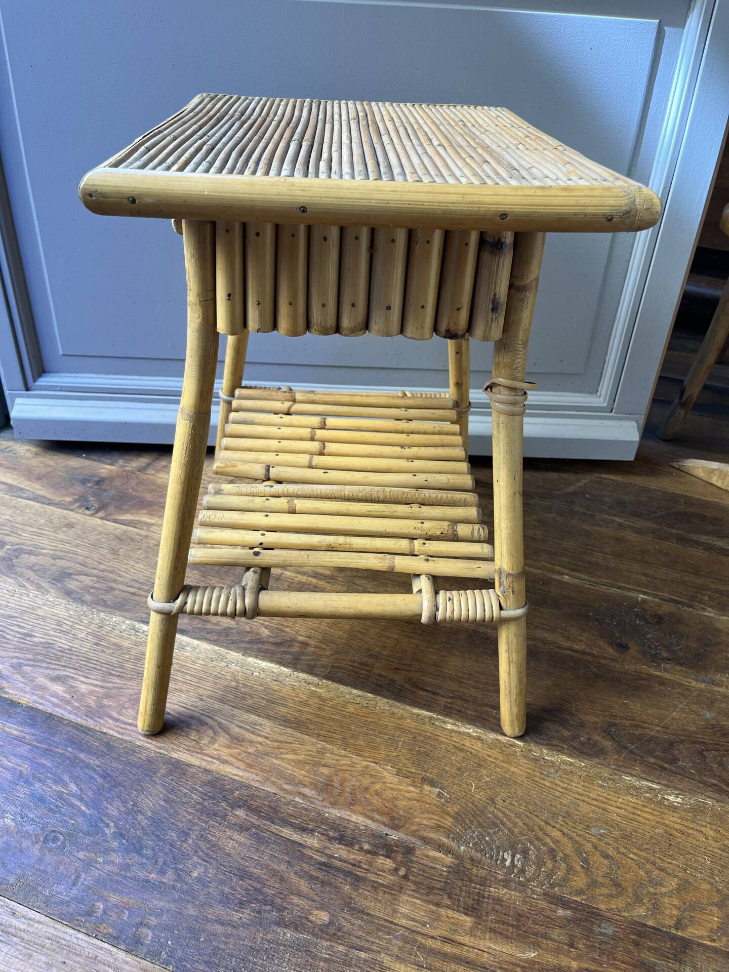 Bamboo bedside table 1960