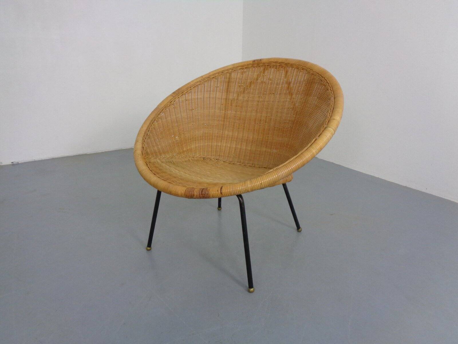 Mid-Century Modern Wicker Chair by Paul McCobb, USA, 1950s