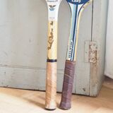 Pair of old tennis racket