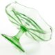 Art Deco cake stand, glass, Ząbkowice, Poland, 1970s