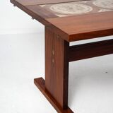 Gangsø Møbler extendable dining table in rosewood and ceramic version