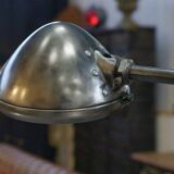 1950s Adjustable Industrial Metal Workshop Floodlight Floor Lamp