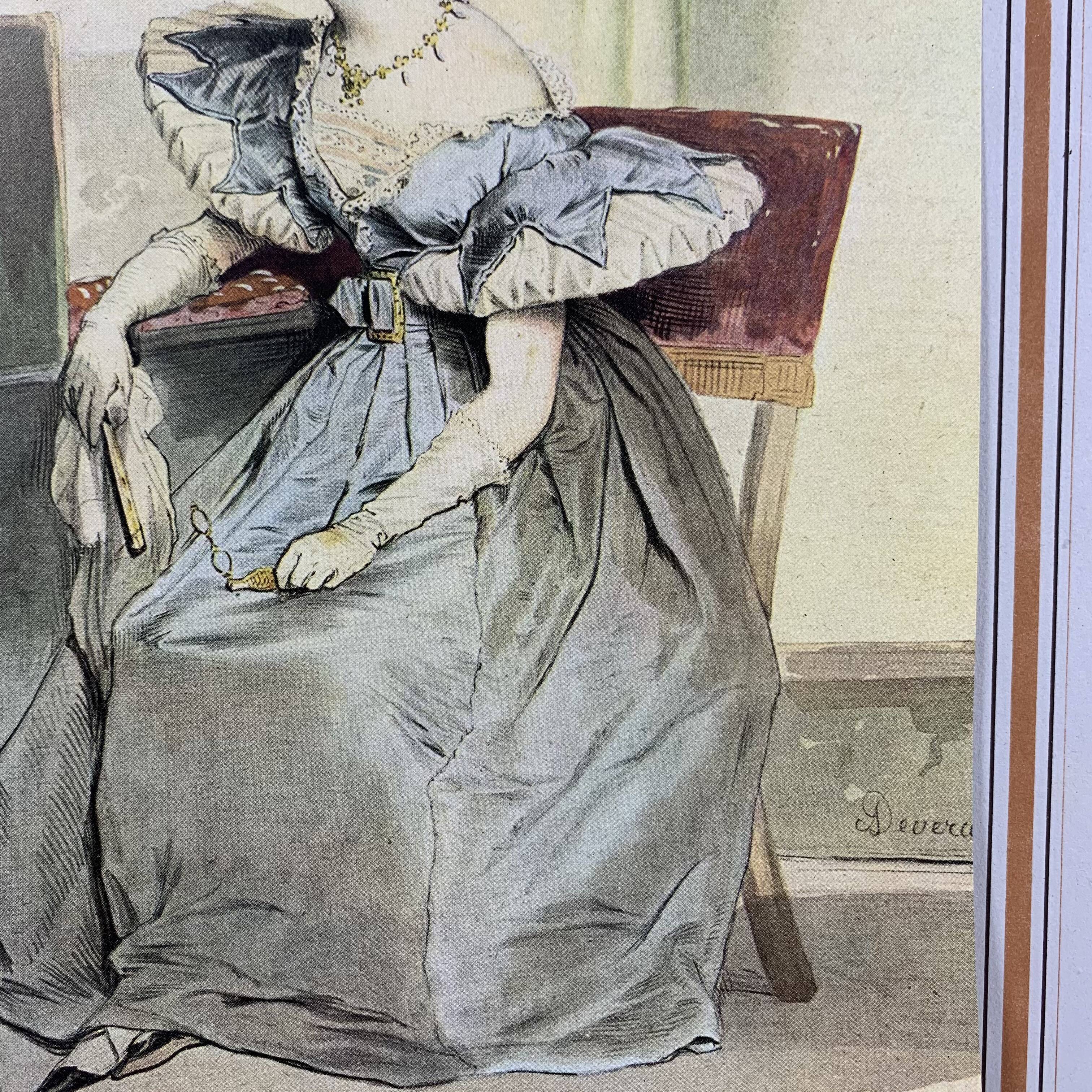 Poster fixed on paper after Achille Devéria