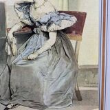 Poster fixed on paper after Achille Devéria