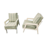Pair of lacquered armchairs