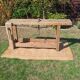 Old workshop bench in solid oak