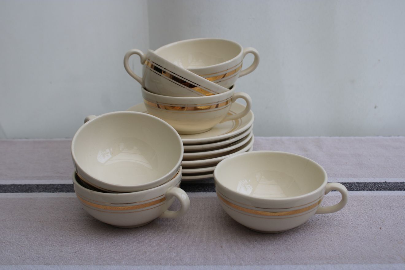 Set of 6 villeroy and boch coffee cups