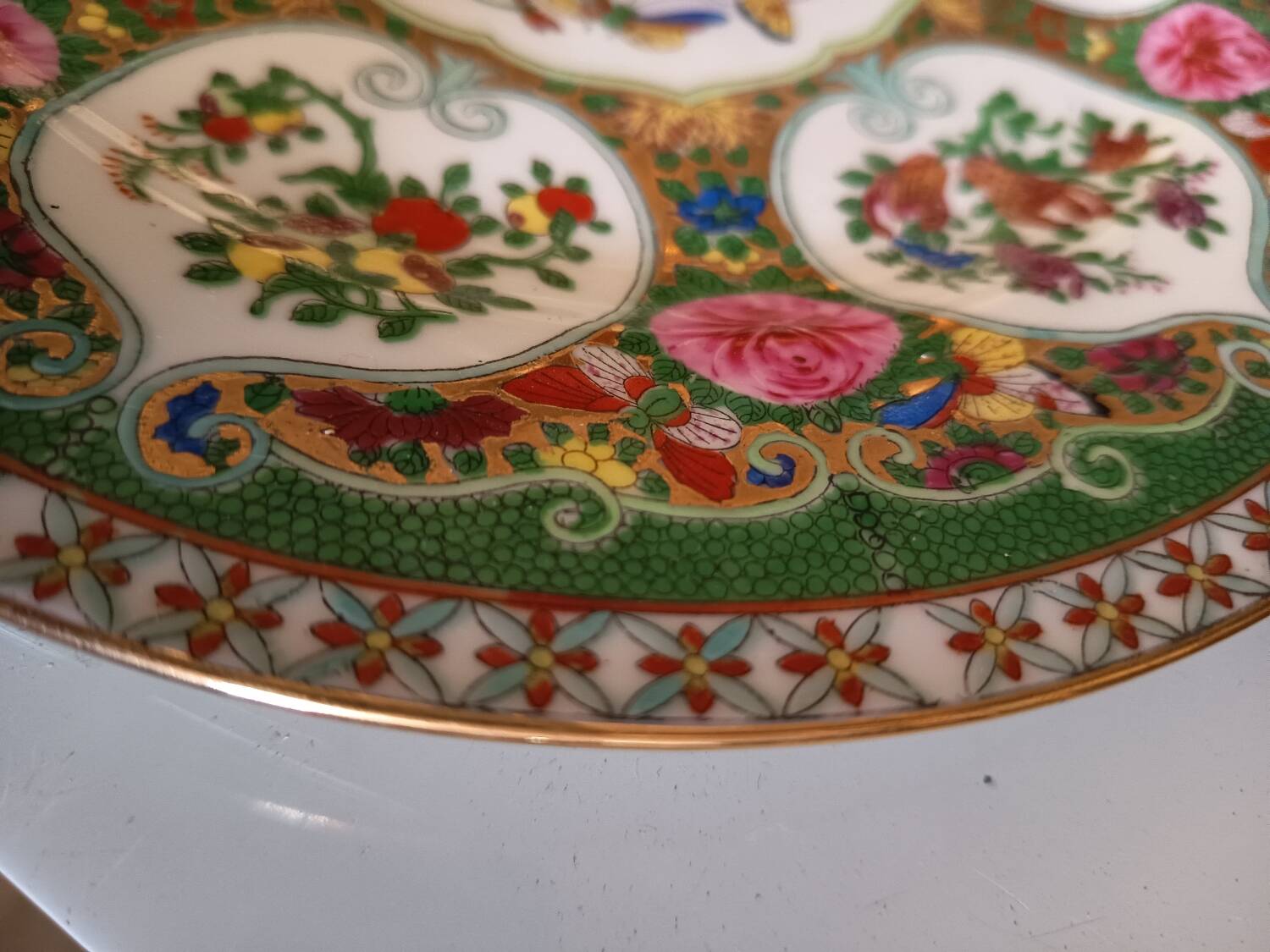 Chinese plate "Famille verte"