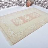 Tapis vintage neutre noué à la main sku 3591