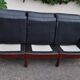 Banquette cuir noir
