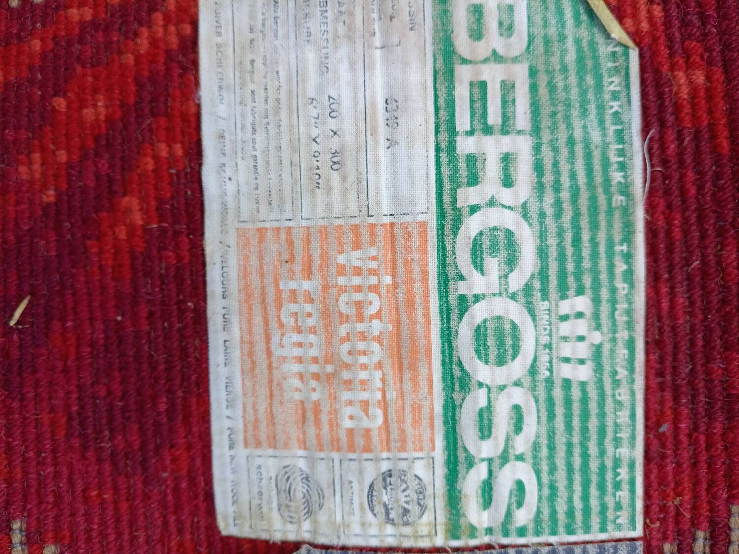 Vintage Bergoss rug