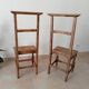 Paire de chaises anciennes prie Dieu XIXeme
