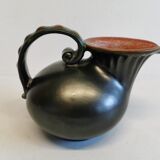Keramic jug in metal glaze, from Danish Michael Andersen (Stamped with the 3 fish at the bottom)