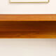 Mid-Century Modern Teak wall-mounted shelf by Walter Wirz for Wilhelm Renz, 200cm, 1960s