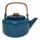 Teapot blue enamelled sheet metal design