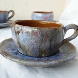 6 stoneware cups