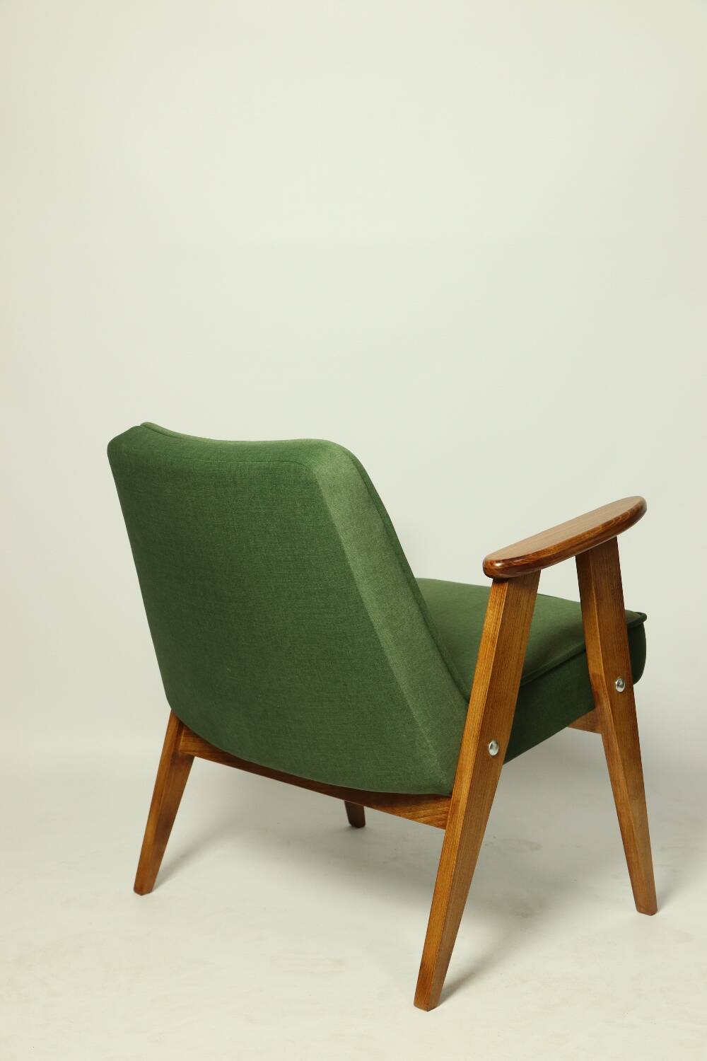 Fauteuil rétro styl scandinave bouteille verte 1962 design milieu de siècle chaise en bois fauteuil de salon patio Boho
