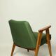Fauteuil rétro styl scandinave bouteille verte 1962 design milieu de siècle chaise en bois fauteuil de salon patio Boho