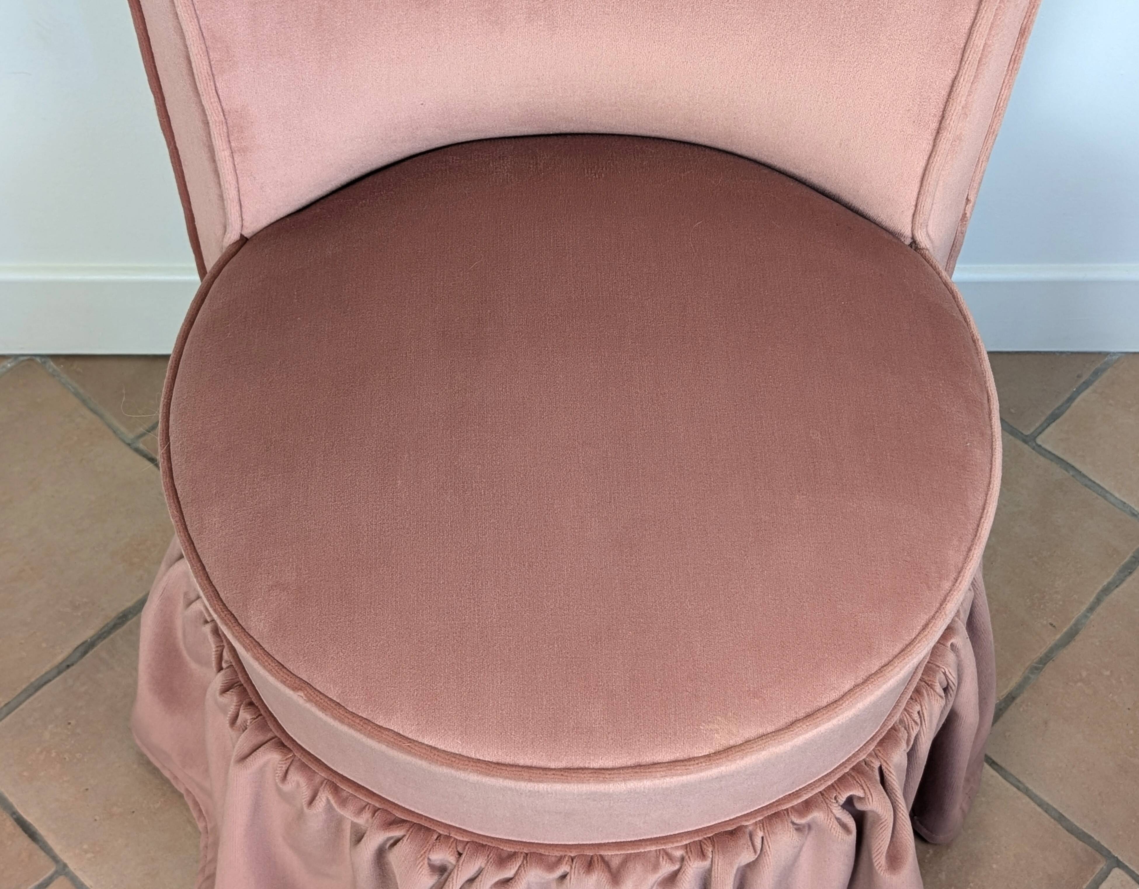 Fauteuil crapaud en velours