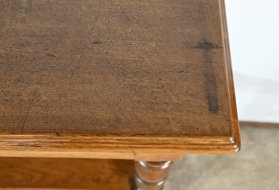 Desserte à hauteur d’appui, console en chêne, style Louis Philippe, 2ème partie du XIXème s.